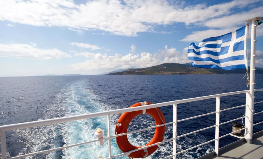 Ferry en Grecia