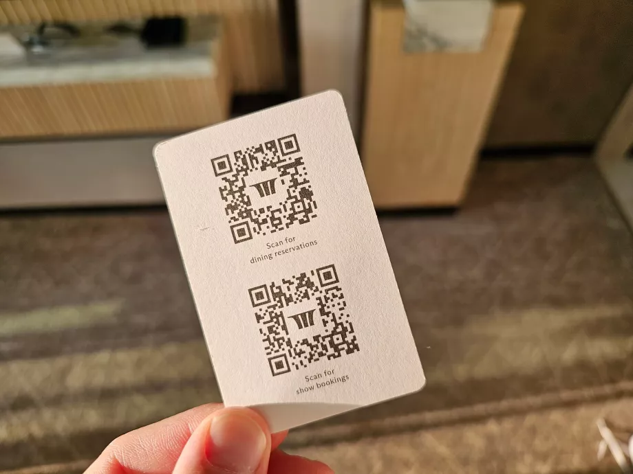 Códigos QR para reservas en restaurantes del centro comercial MBS o en hoteles
