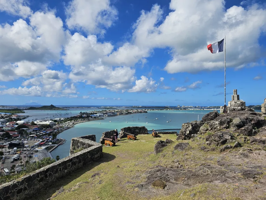 Vista desde Fort Louis, Marigot