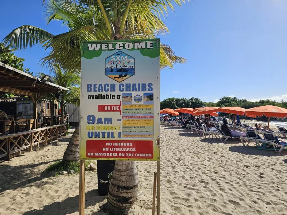 Precios de las tumbonas en las playas
