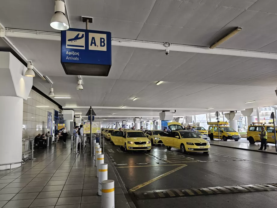 Taxi, aeropuerto de Atenas