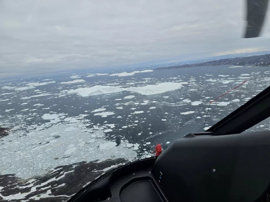 Excursión en helicóptero a Kangia