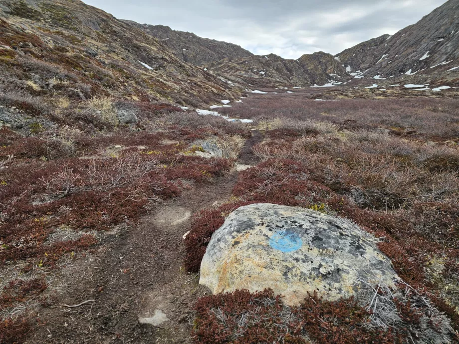 Señalización del sendero Palasip Qaqqaa