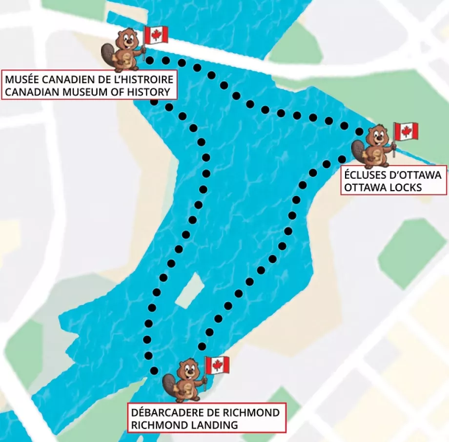 Mapa de taxis acuáticos