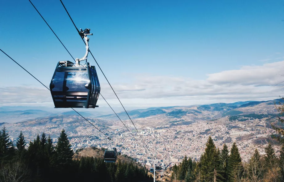 El teleférico a Trebevič