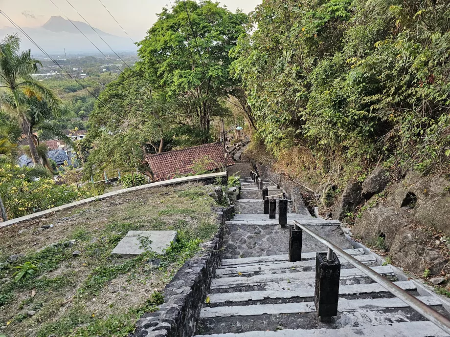 Escaleras del palacio Ratu Boko