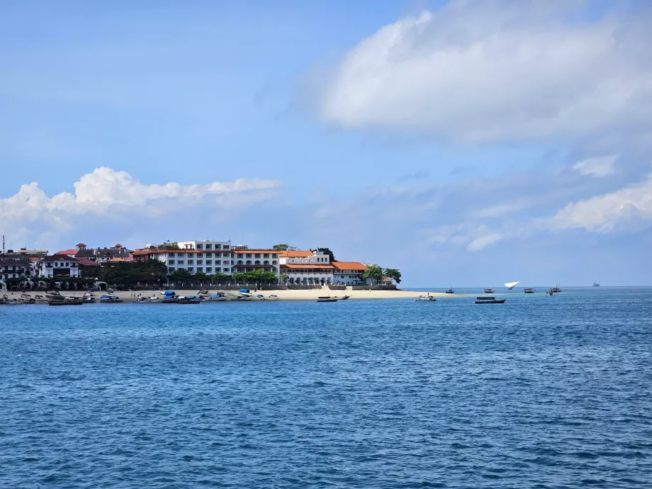 Vista durante el crucero de Zanzíbar a Dar es Salaam