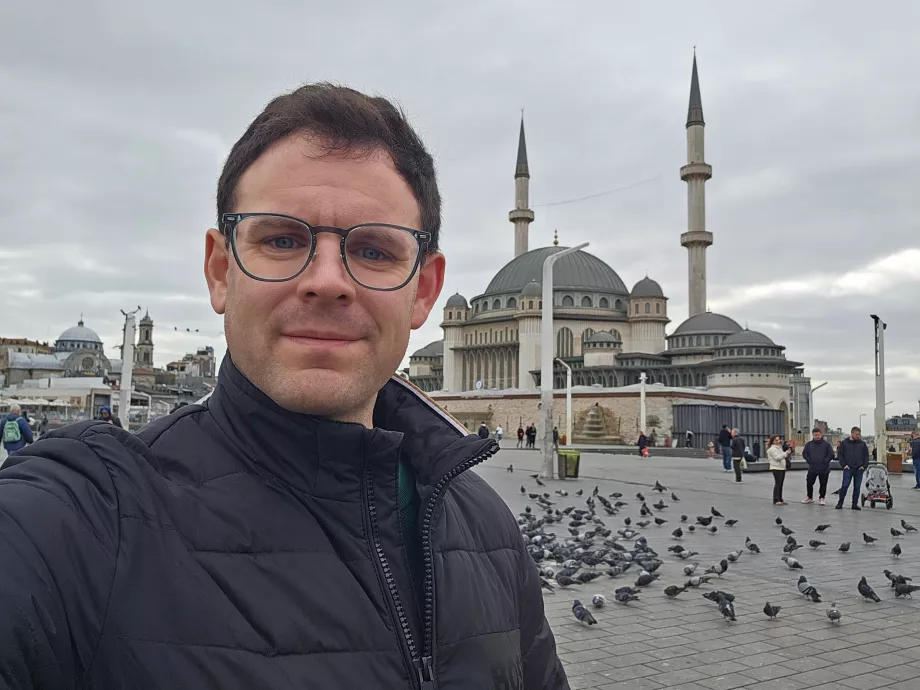 Yo en la plaza Taksim