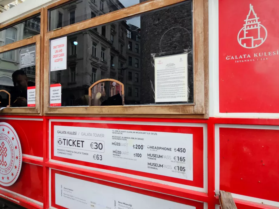 Torre Gálata, precios de entrada