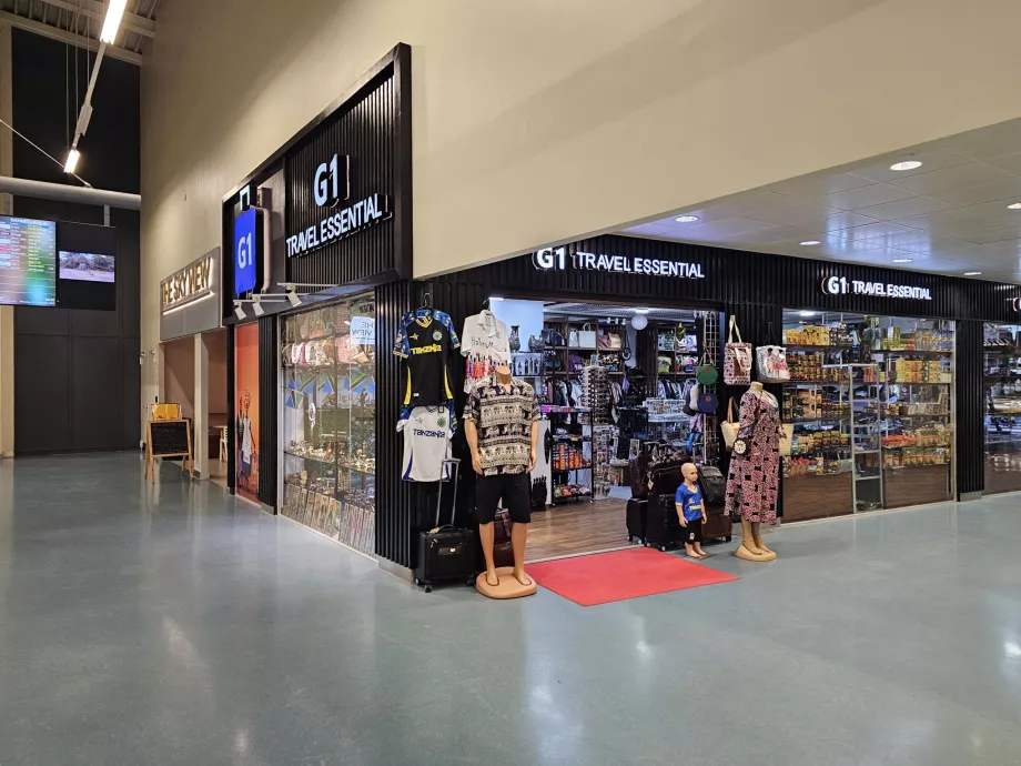 Tiendas, zona de tránsito, Terminal 3