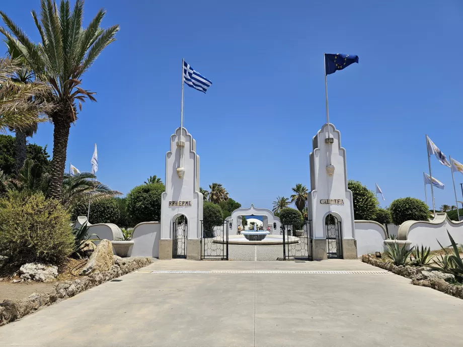 Entrada a los manantiales de Kallithea