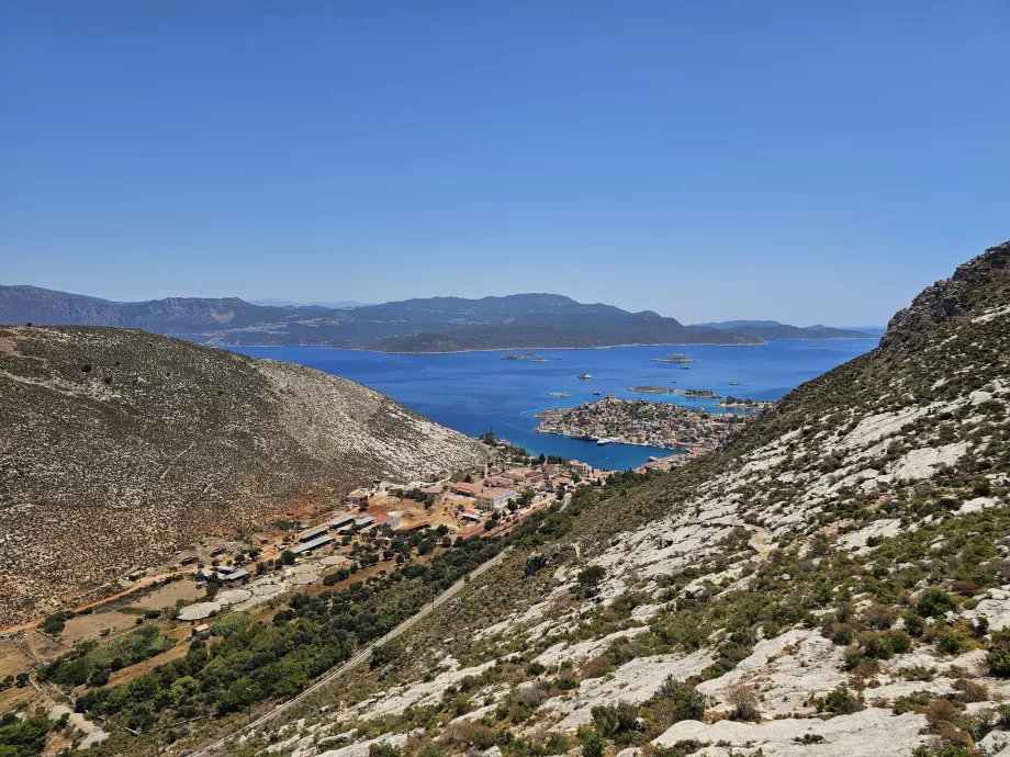 Vista desde la fortaleza de Paleokastro