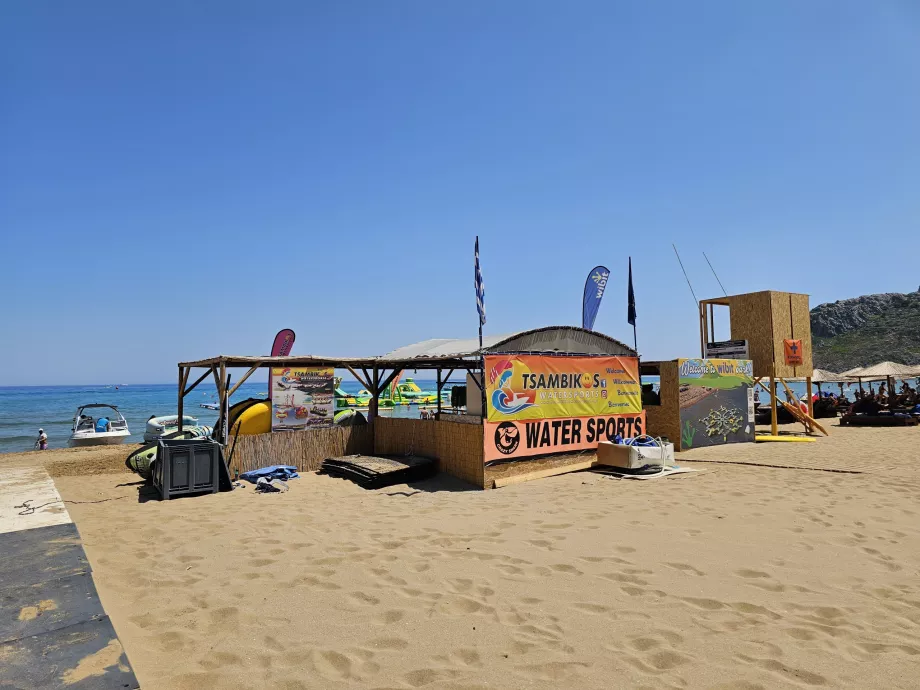 Deportes náuticos, playa de Tsambika