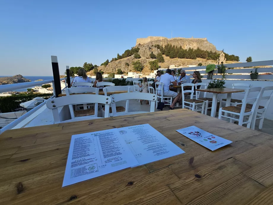 Azotea del restaurante Lindos