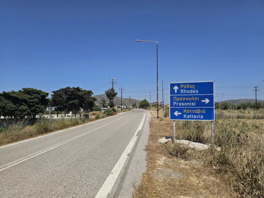 Señalización, alquiler de coches