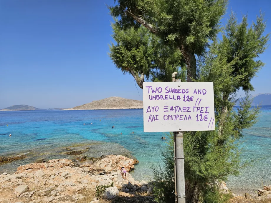 Precios, playa de Ftenagia