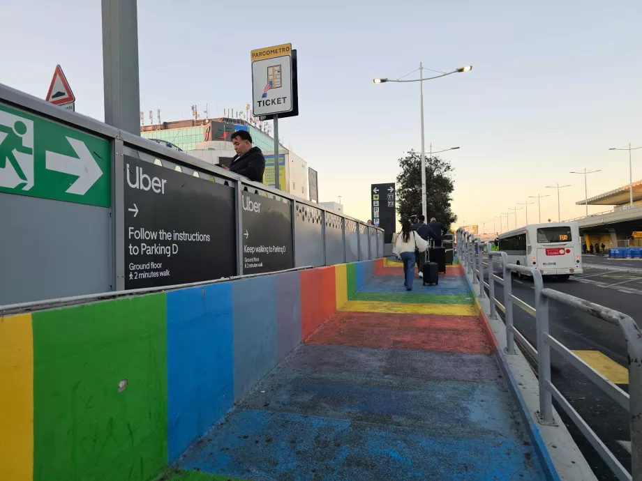 Cómo llegar al punto de recogida de Uber