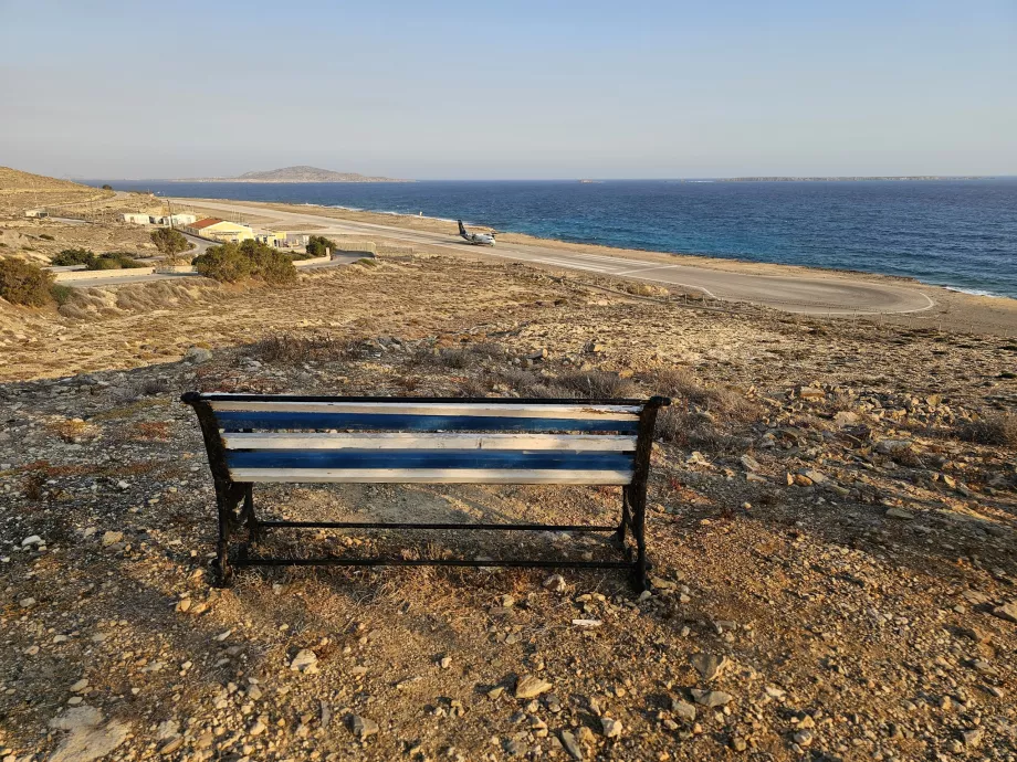 Vista del aeropuerto de Kasos