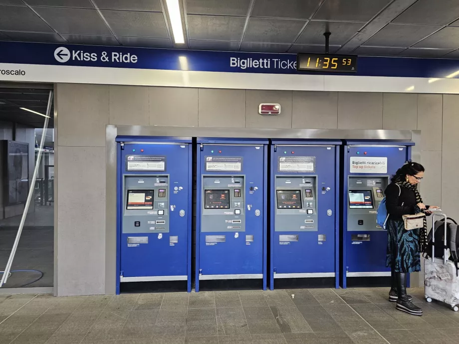 Máquinas expendedoras de billetes de transporte público