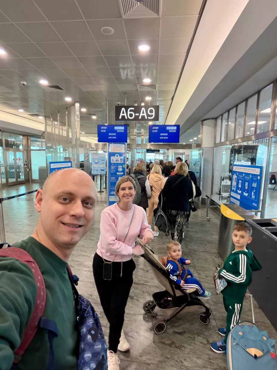 La familia antes de partir