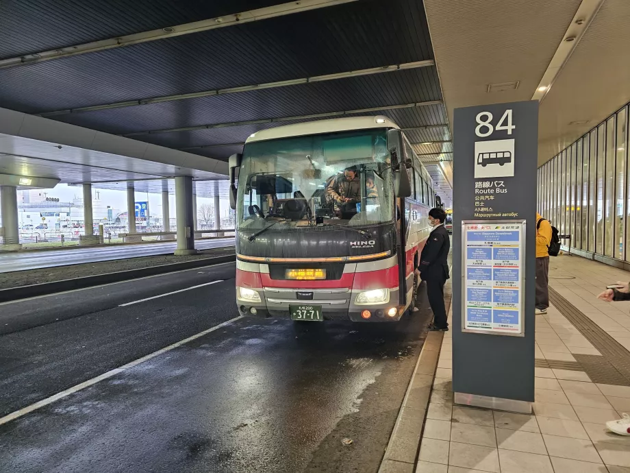 Autobús del aeropuerto al centro de Sapporo