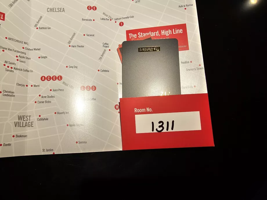 Tarjeta de la habitación