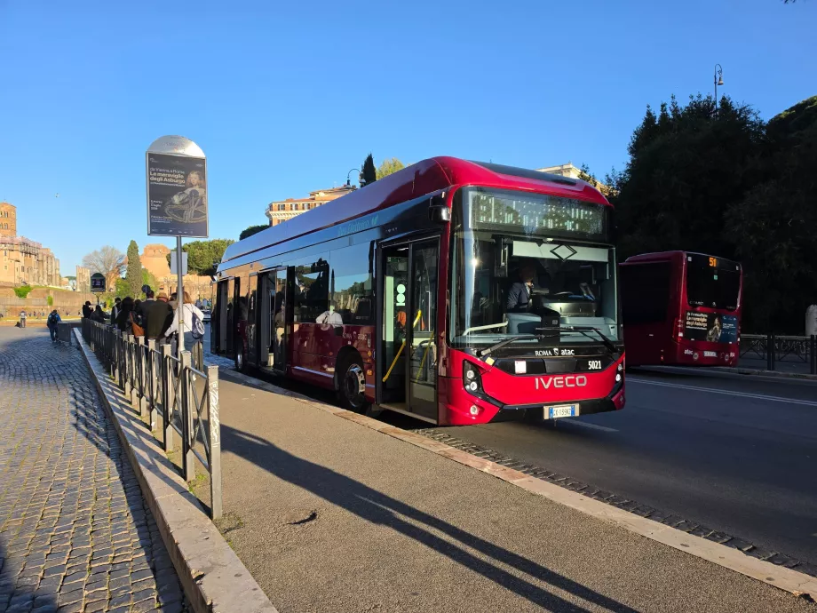 Autobuses urbanos en Roma