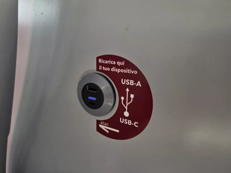 Conectores USB en los autobuses