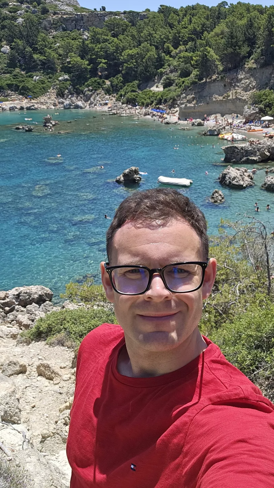 Christopher en la playa de Anthony Quinn