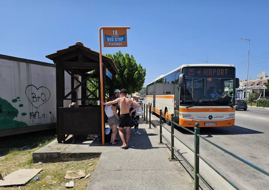 Autobús en Faliraki