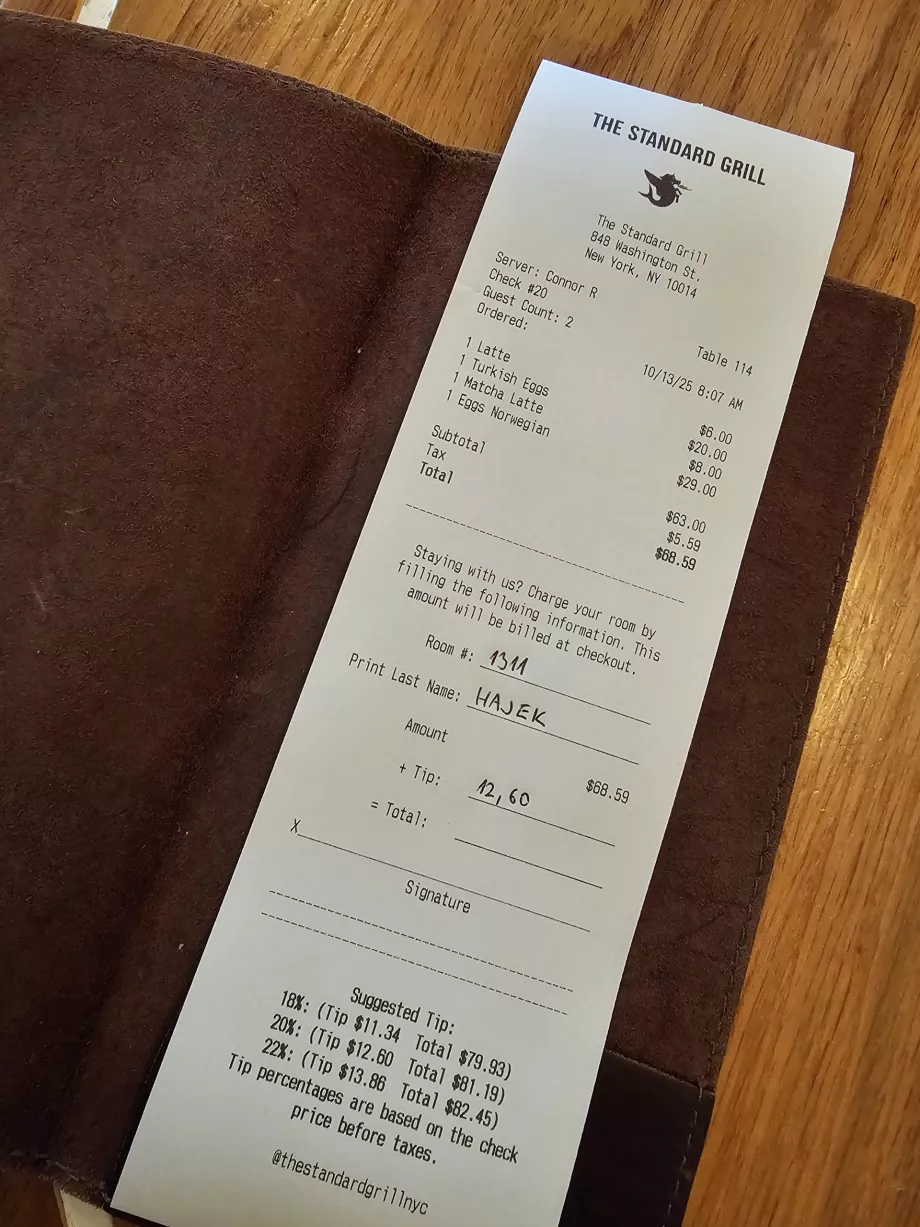 Bill, menú de desayuno