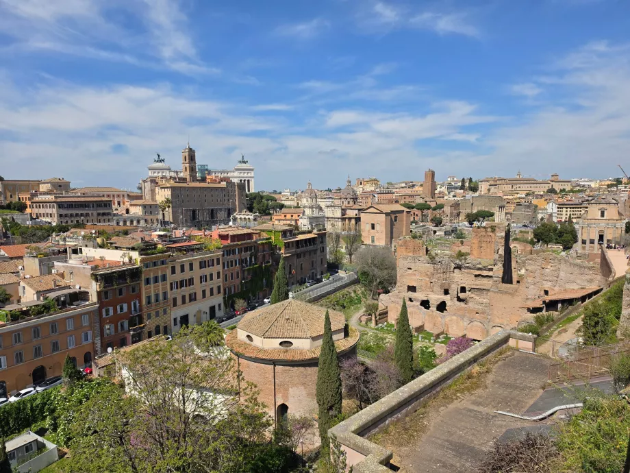 El Foro Romano visto desde el Palatino