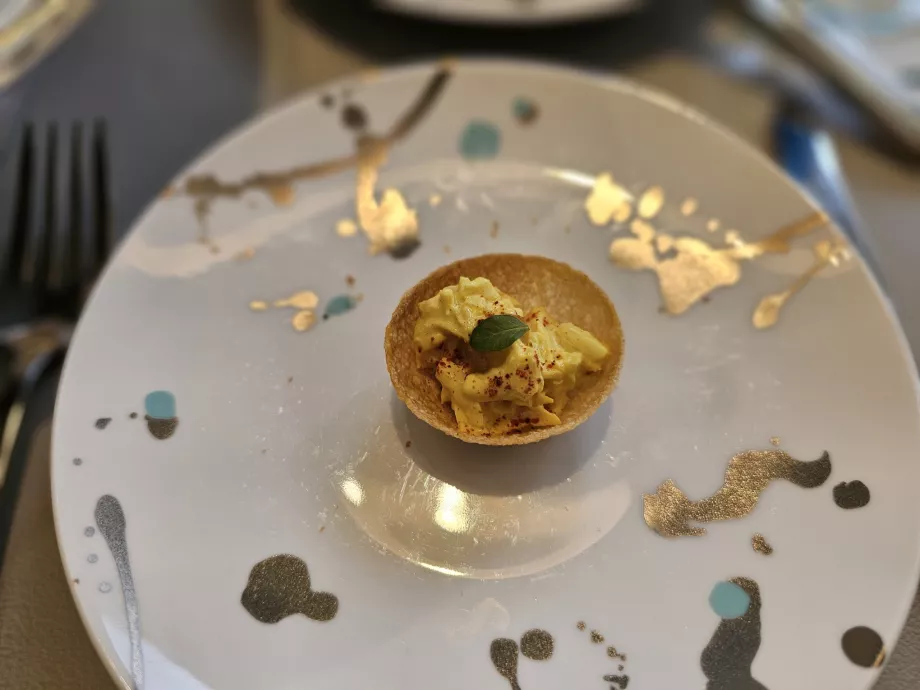 Caja azul, bocadillo individual