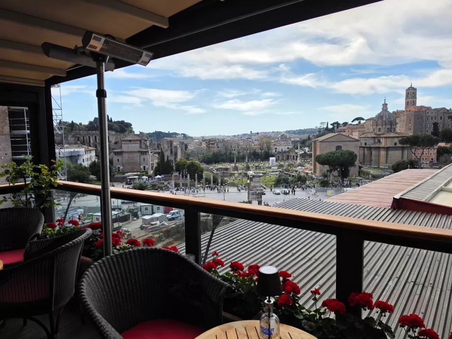 Vista desde el restaurante del hotel