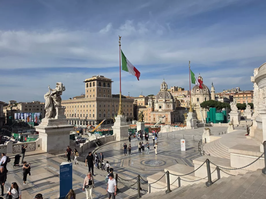 Altare della Patria, parte gratuita