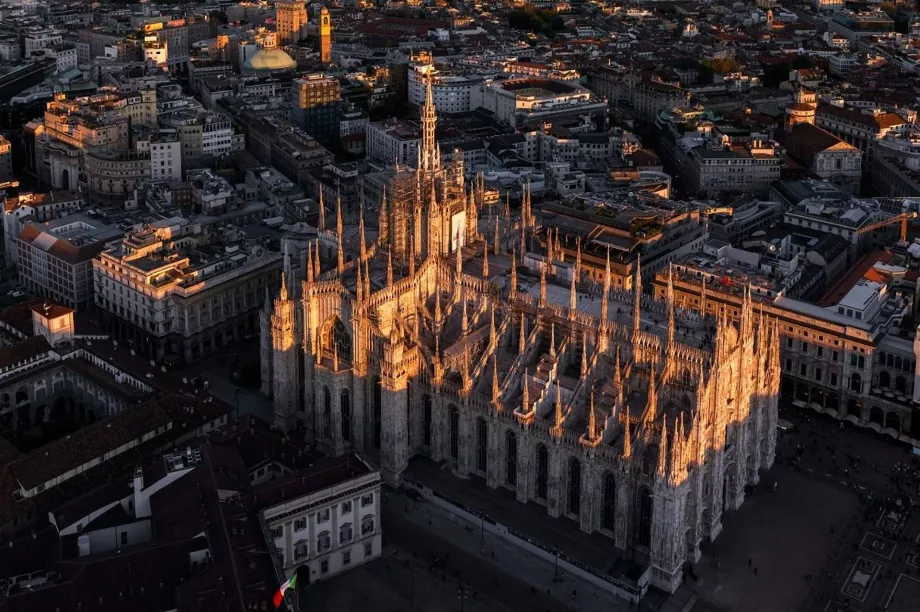 Vista aérea del Duomo