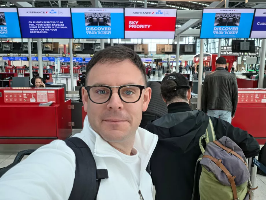 Facturación para un vuelo en Praga