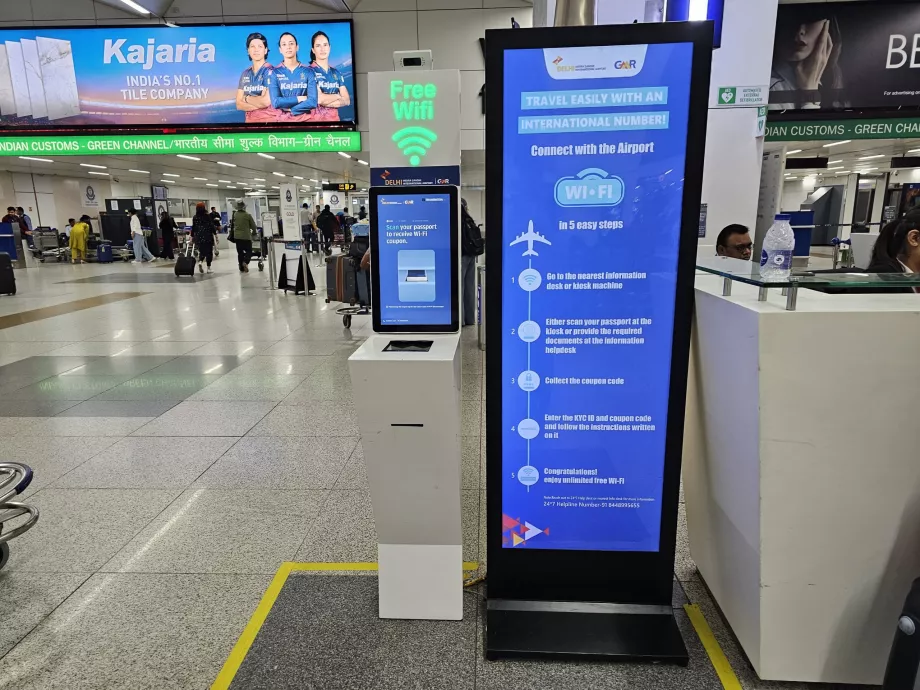 Quiosco para contraseña wi-fi