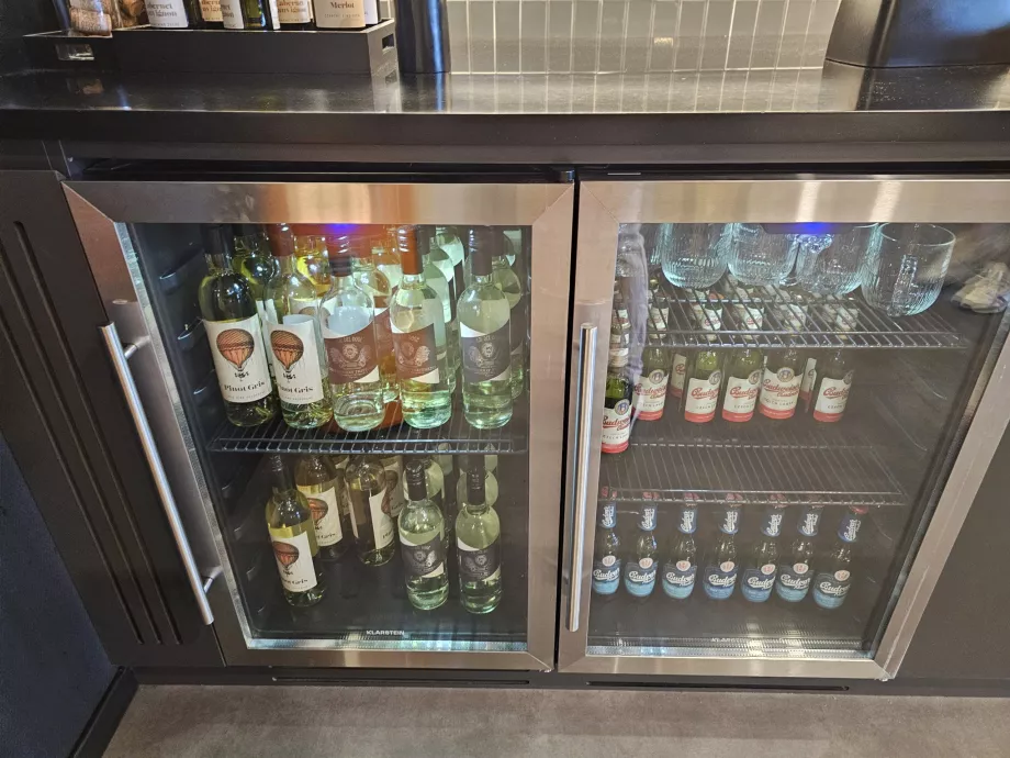 Vino blanco y cerveza