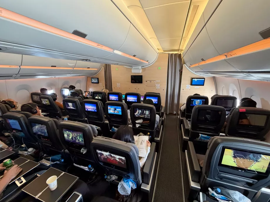 Vista de la clase Turista Premium