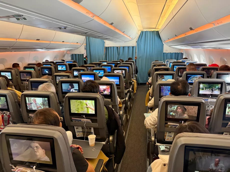 Vista de la clase turista