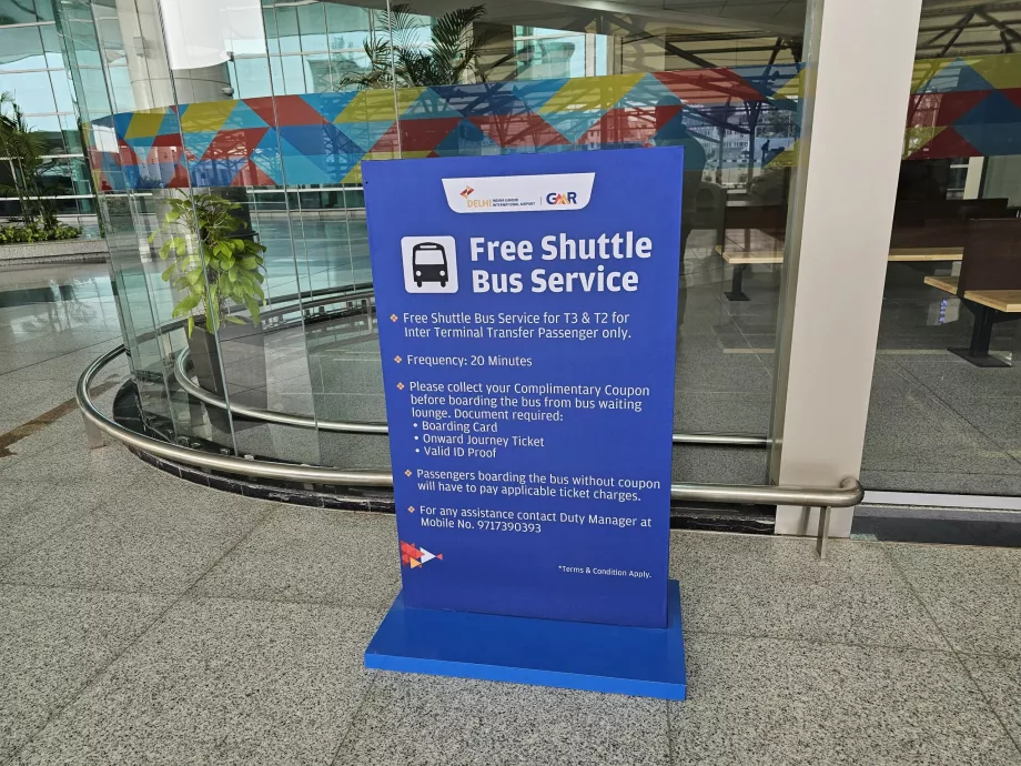 Información, autobús lanzadera