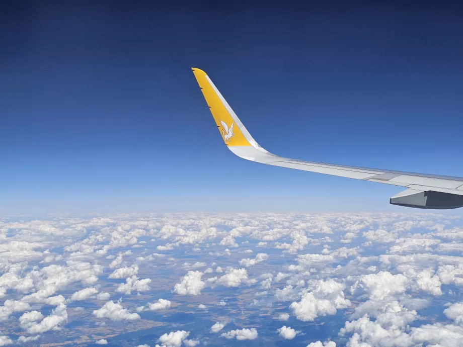 Pegasus Airlines durante el vuelo Praga-Estambul