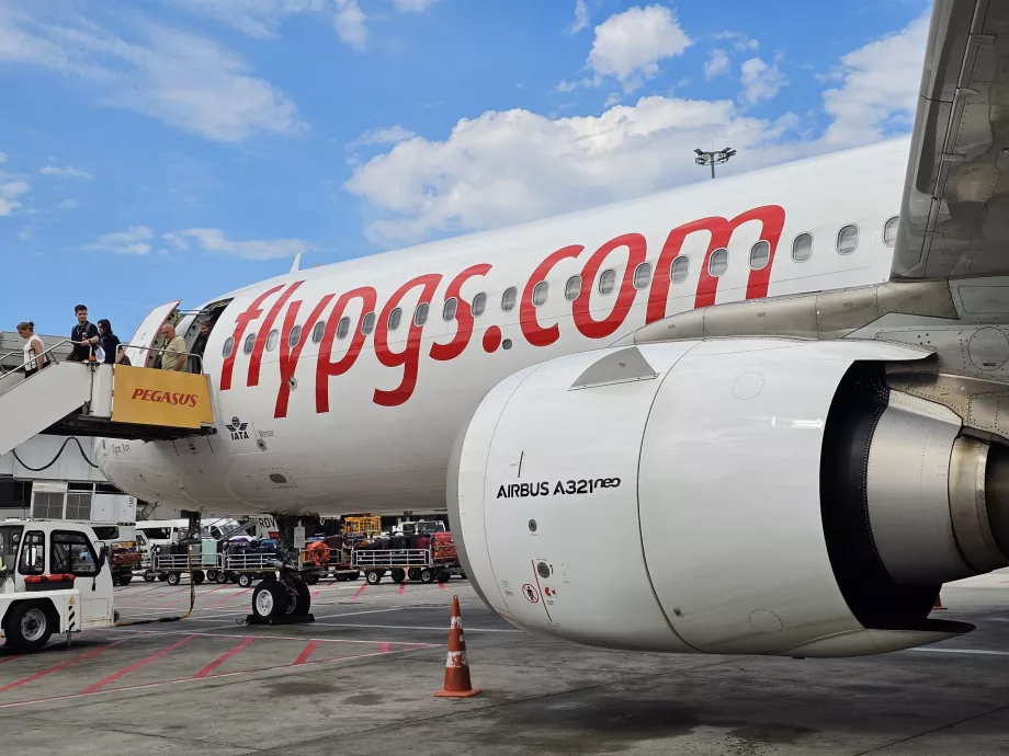 Desembarque, Pegasus Airlines, Aeropuerto SAW
