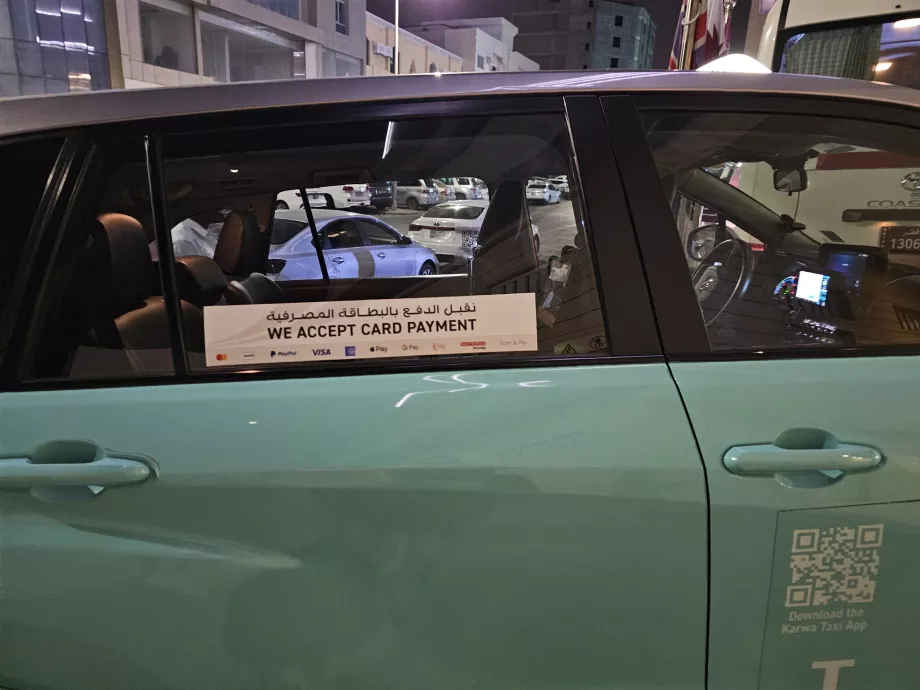 Posibilidad de pagar con tarjeta en el taxi