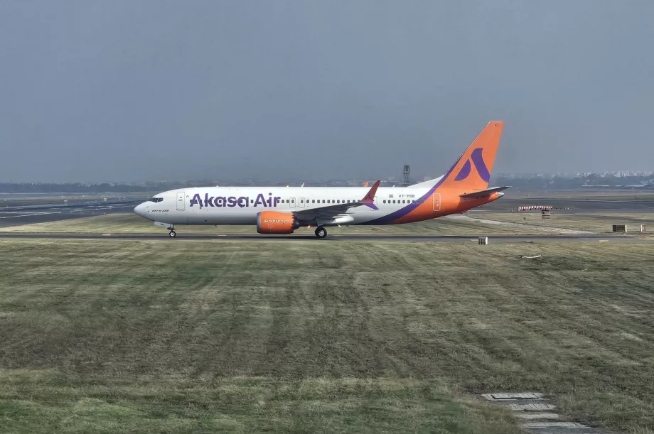 Akasa Air, Boeing 737, Aeropuerto de Delhi