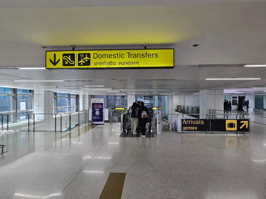 Traslado de vuelos nacionales a vuelos nacionales, Terminal 3