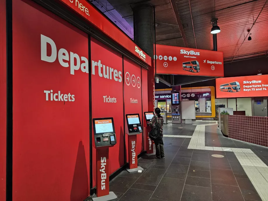 Paradas de Skybus en el centro de Melbourne