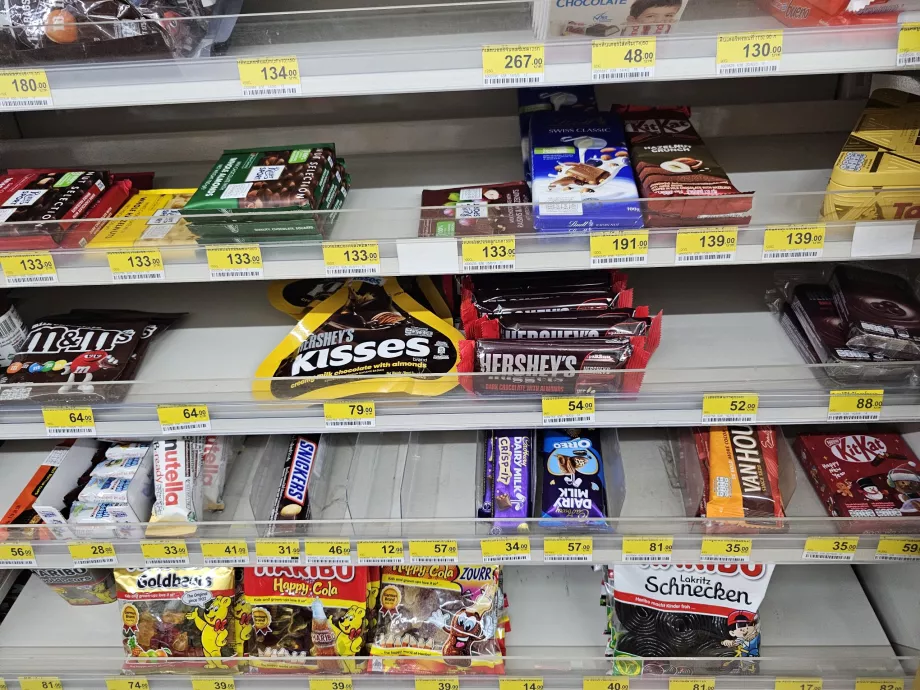 Estantería con dulces