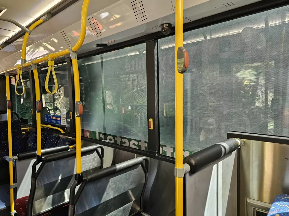 Botón de parada del autobús